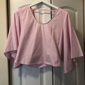Zara pale pink blouse